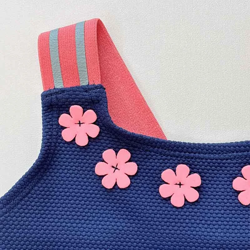 girls swimwear,jacquard,elastic straps